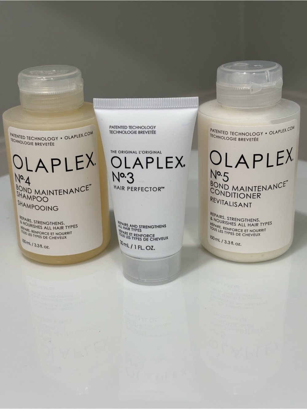 OLAPLEX No.3, No.4 & No.5 Travel Duo - Cream/White